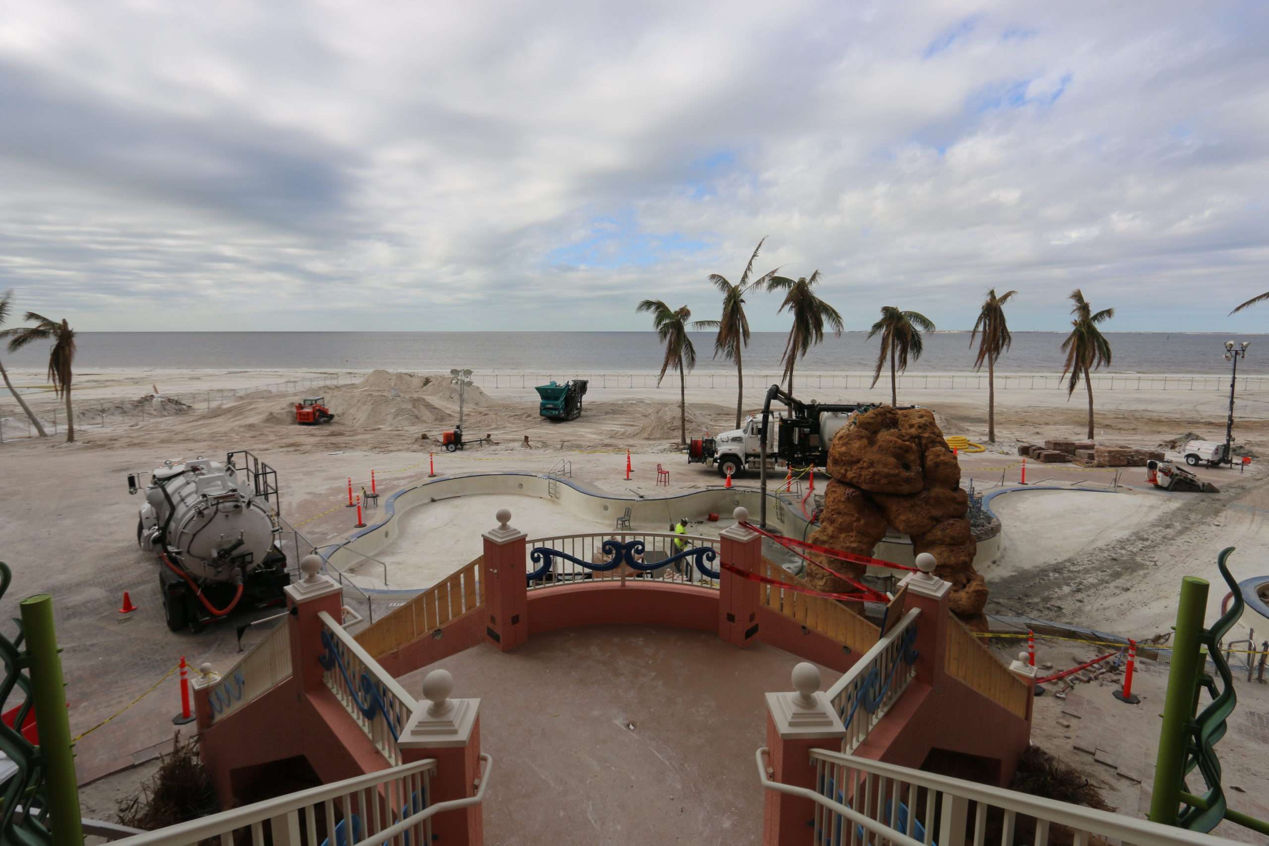 Pink Shell Beach resort following Hurricane Ian