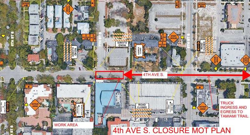 Fourth Avenue South construction map