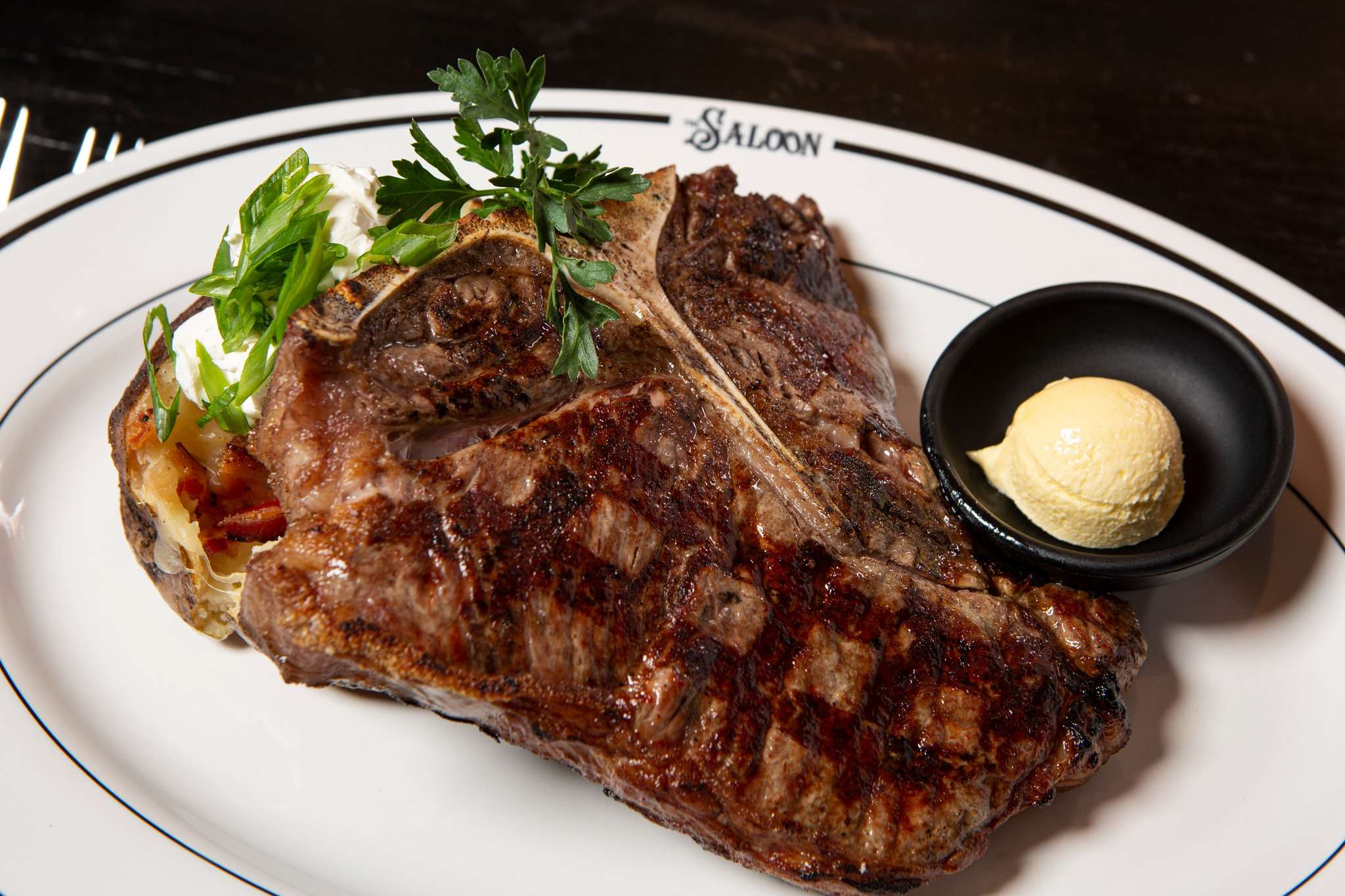 A steak from The Saloon at Coconut Point in Estero