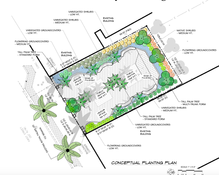 A pocket park is planned for a vacant lot on First Street in Fort Myers