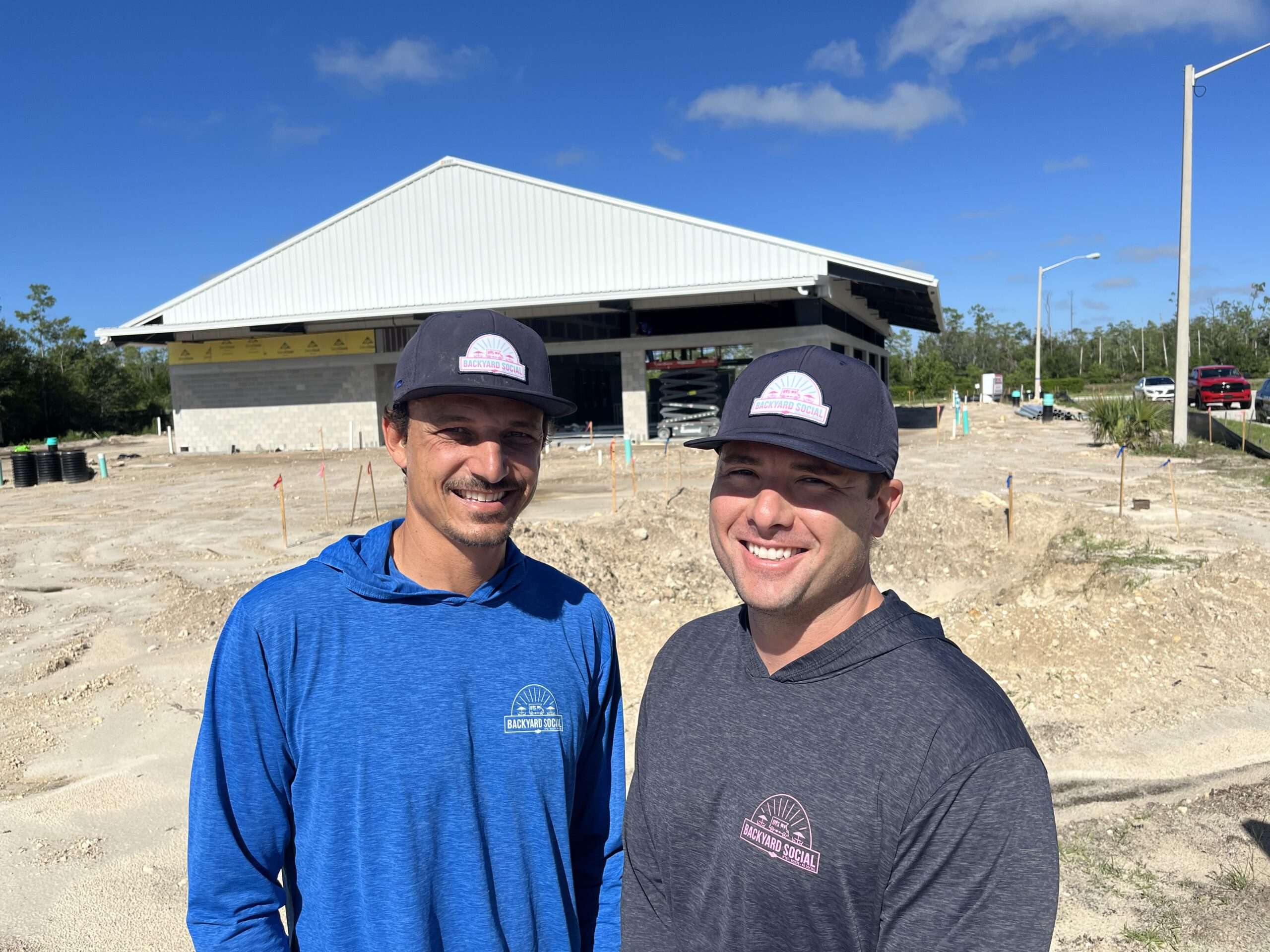 Mat Baum and John Mann are building Backyard Social in the northwest quadrant of Alico Road and Ben Hill Griffin Parkway in south Fort Myers.