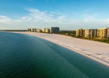 Aerial shot of Marco Island in Collier County.