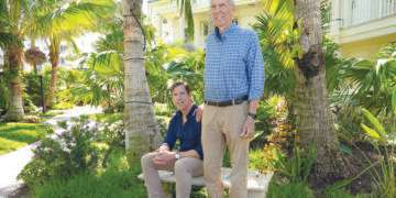 Mick Moore and his father, Mike Moore, own Vanderbilt Beach Resort and The Turtle Club.