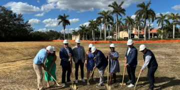 Groundbreaking ceremony for The Goddard School in Estero.