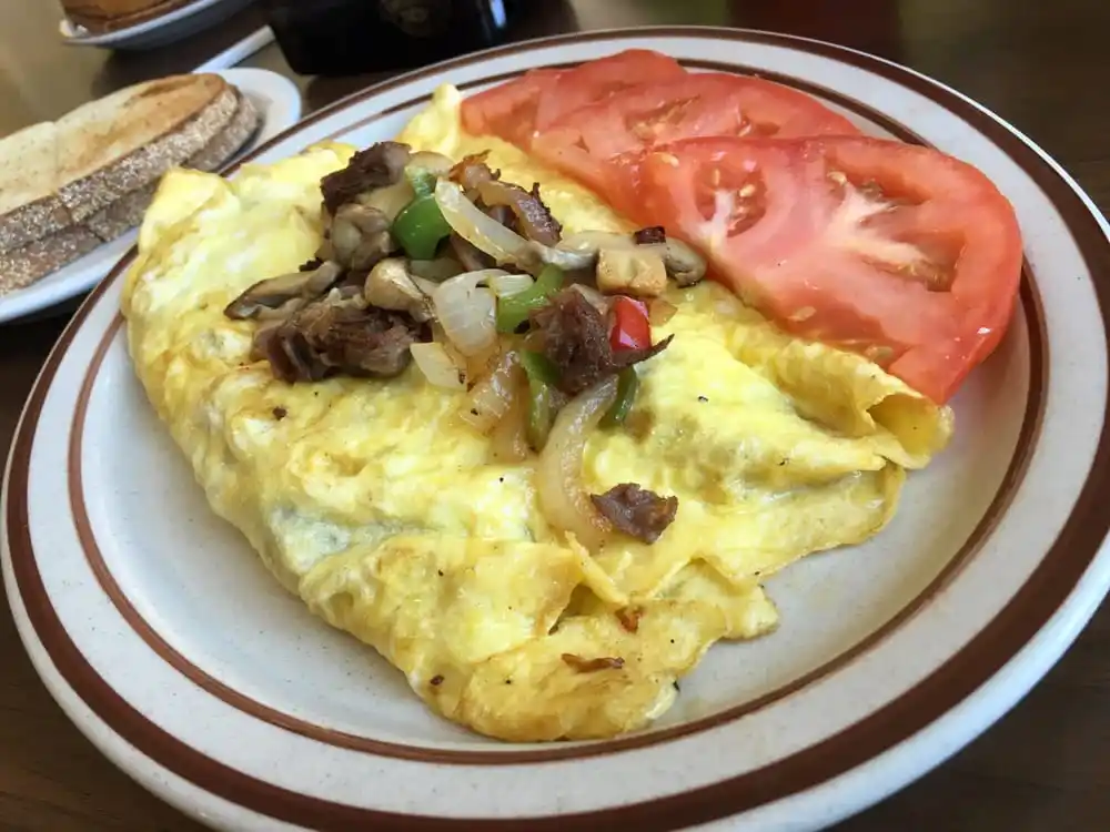 Philly Steak Omelette at GG Brunch Haus