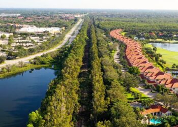 BERT aerial view near Coconut Point Mall