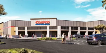 Rendering of second Collier County Costco location.