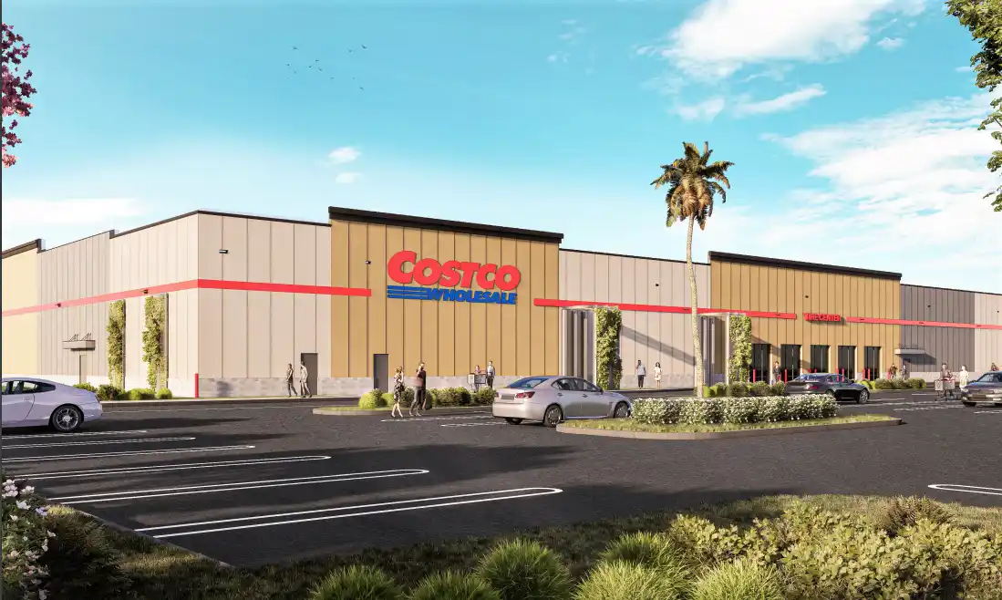 Rendering of proposed second Costco location in Collier County