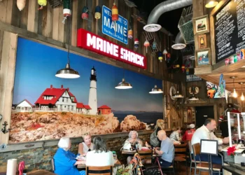 Maine Shack interior in North Naples