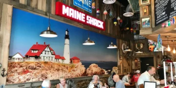 Maine Shack interior in North Naples