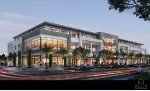 Rendering of Gulfshore Playhouse workforce housing and mixed-use project.