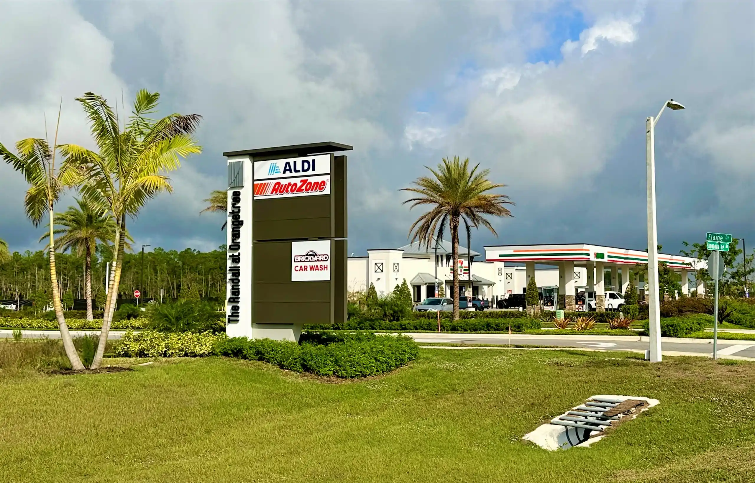 Randall at Orangetree entrance on Immokalee Road's Randall Curve