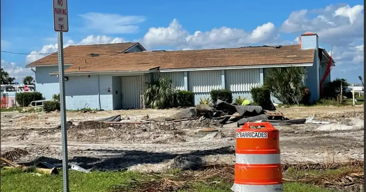 Bayfront Center in Punta Gorda was damaged by Hurricane Ian.