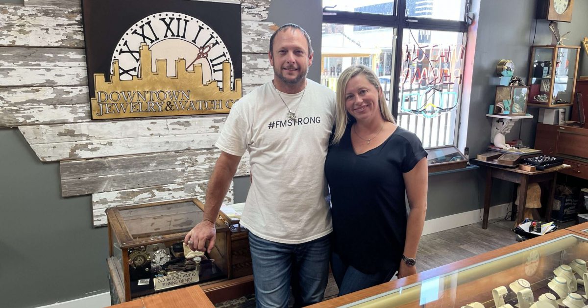 Downtown Jewelry & Watch Co. owners Adam and Shanna Matyas