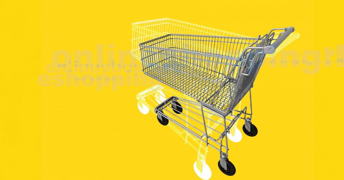 Shopping trolley, illustration