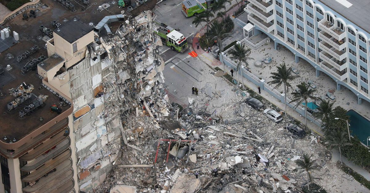 Residential Building In Miami Partially Collapsed