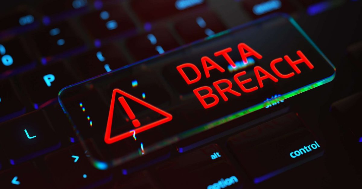 Data breach stock image