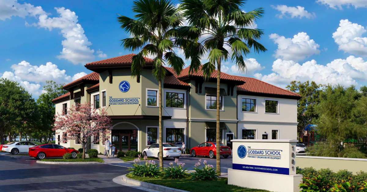 Rendering of the Goddard School in Estero