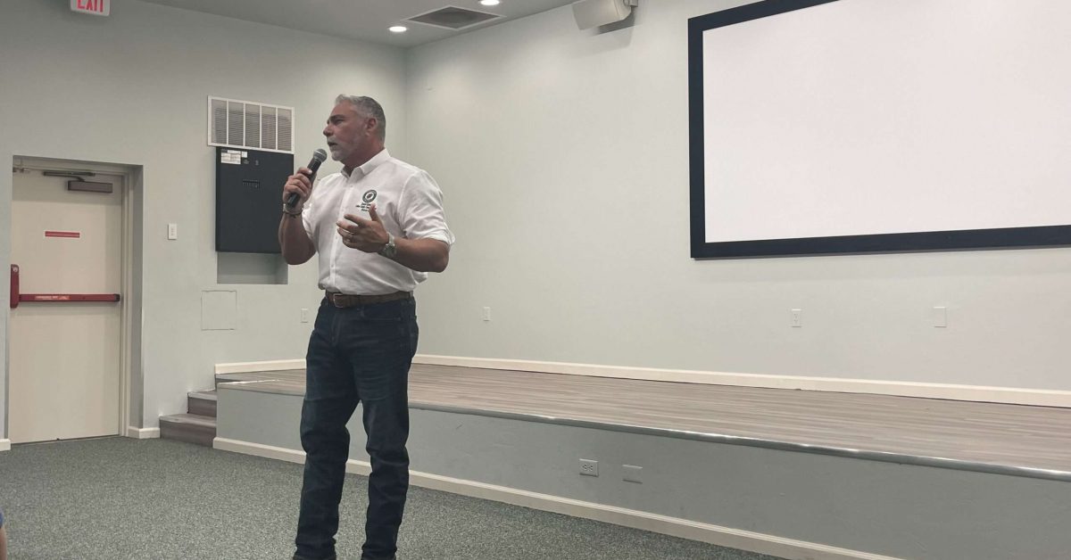 Collier County Commissioner Dan Kowal during a public forum