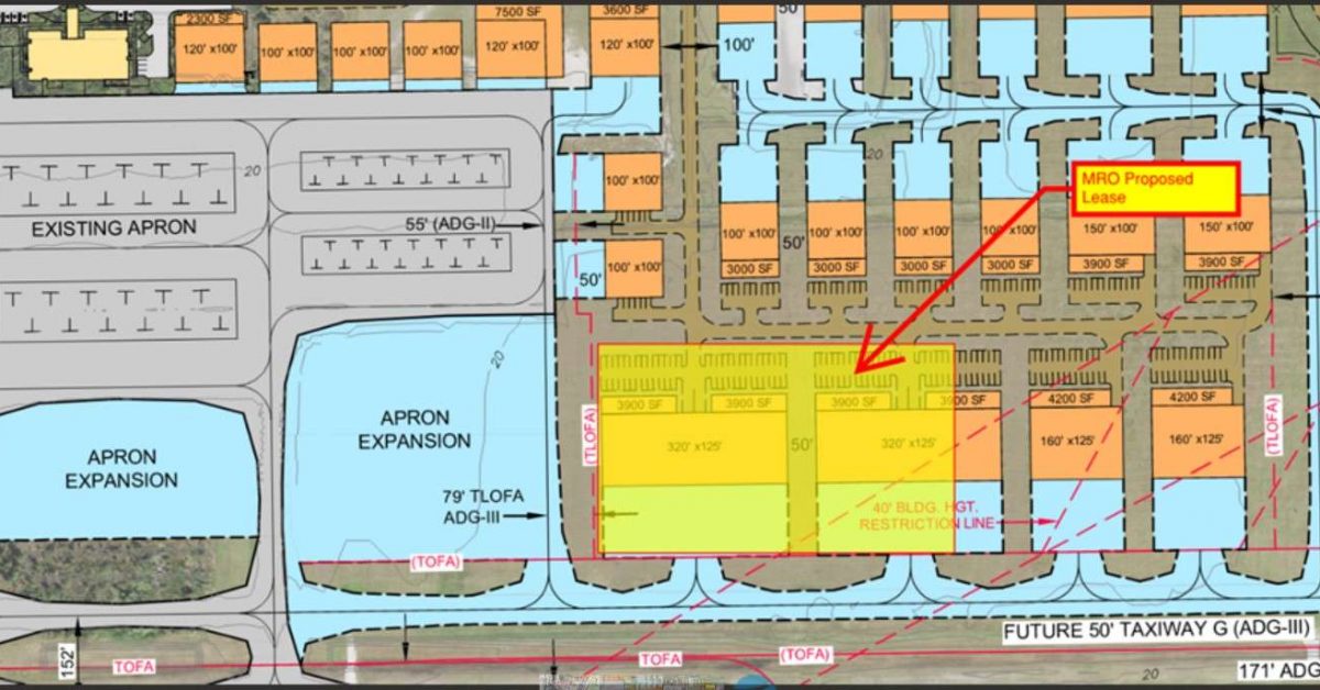 NAS MRO hangar location near runway