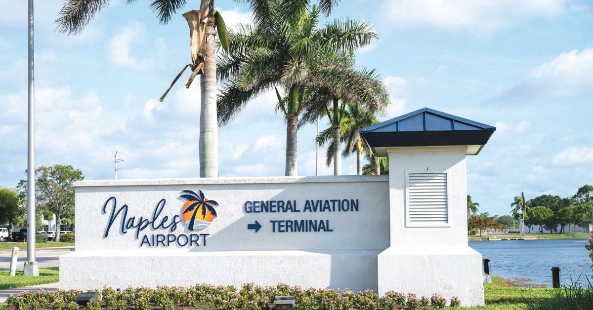 Naples Airport entrance