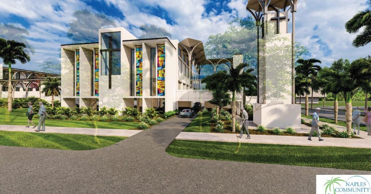 Naples Communit Church rendering view from 7th Ave S