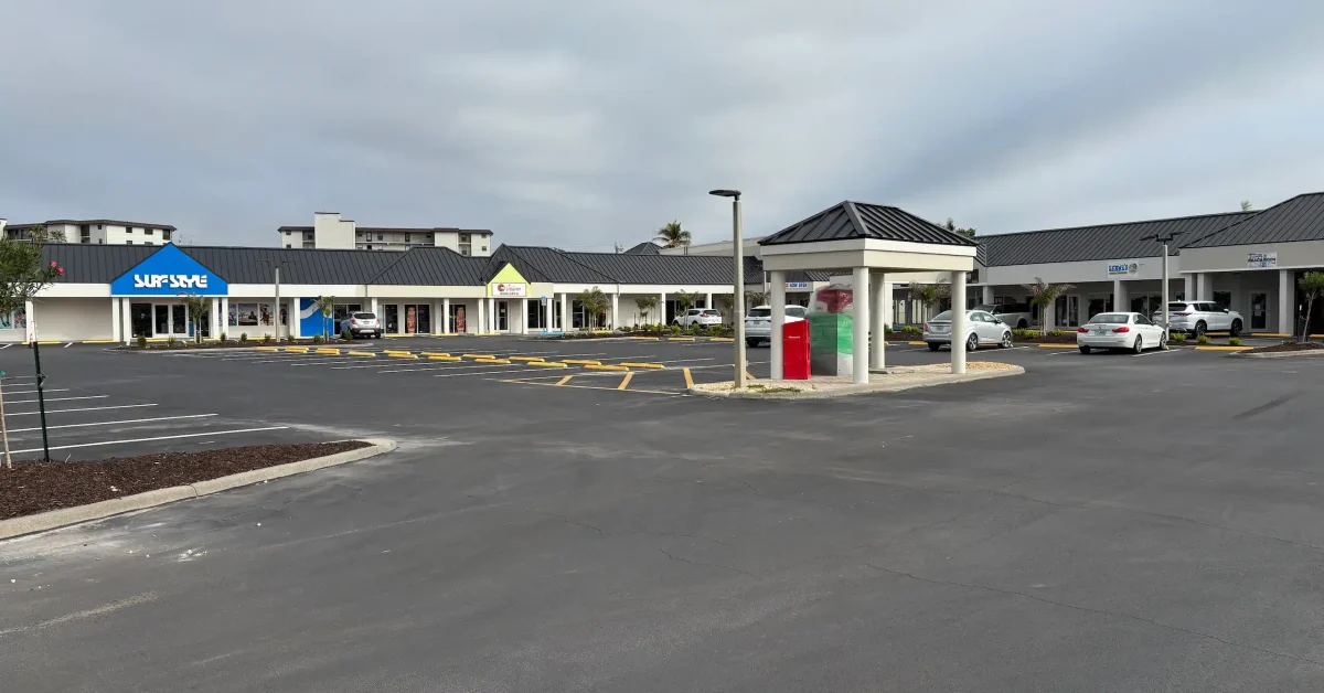 Santini Marina Plaza shopping center on Fort Myers Beach.