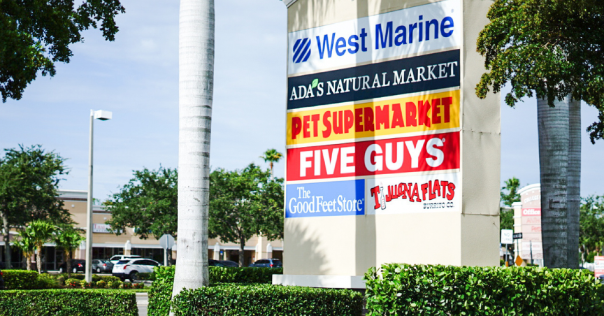 College Plaza shopping center in south Fort Myers