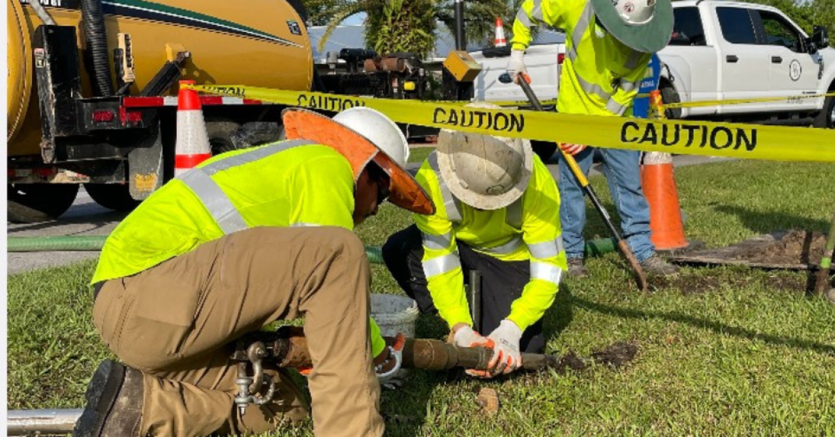 Underground utility lines installed in Port Charlotte